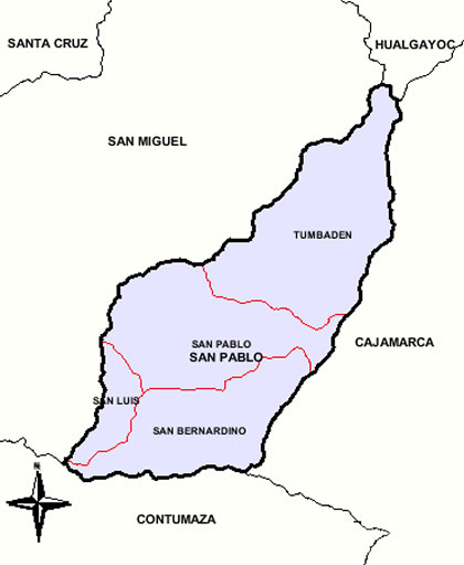 MAPA DE LA PROVINCIA DE SAN PABLO